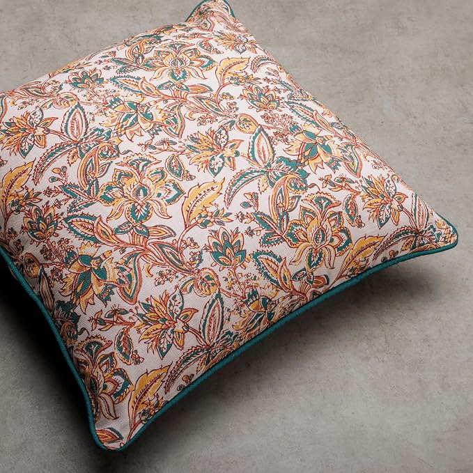 Maison d' Hermine Throw Pillow Covers 100% Cotton (20" x 20" - Pack of 1)