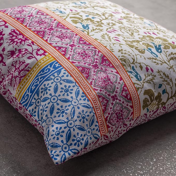 Maison d' Hermine Throw Pillow Covers 100% Cotton (18" x 18" - Pack of 1)