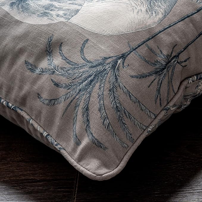 Maison d' Hermine Throw Pillow Covers 100% Cotton (18" x 18" - Pack of 1)