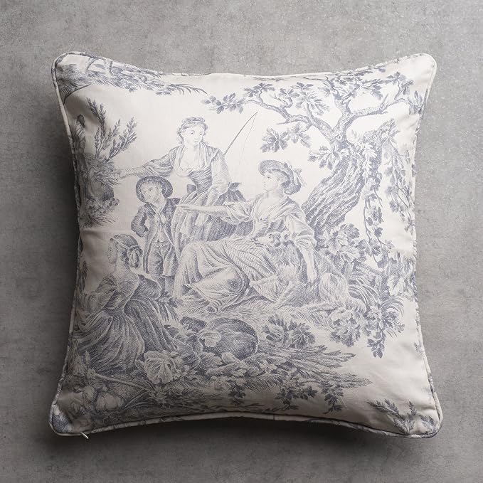 Maison d' Hermine Throw Pillow Covers 100% Cotton (20" x 20" - Pack of 1)
