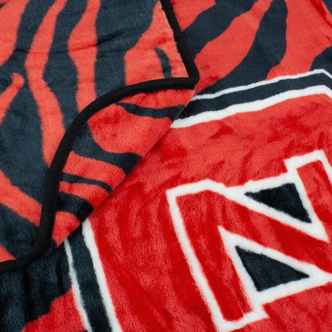 College Covers NC State Wolfpack Raschel Throw Blanket, 60 in by 50 in