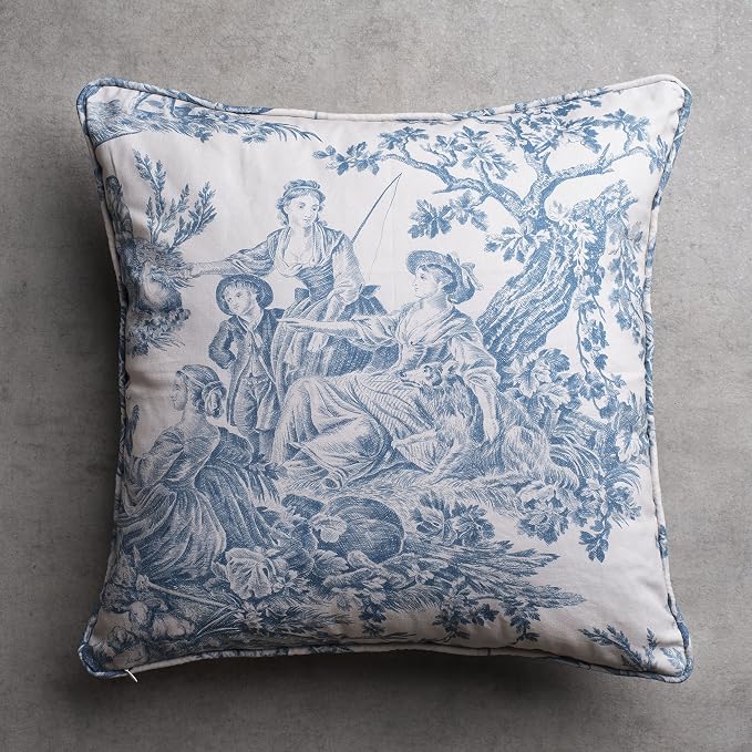 Maison d' Hermine Throw Pillow Covers 100% Cotton (18" x 18" - Pack of 1)