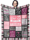 Ruvinzo Grandma Gifts in Spanish, Mothers Day Birthday Gifts for Grandma, Abuela Gifts, Regalos para Abuela, Grandmother Gifts, Abuelita Blanket 50" x 60"