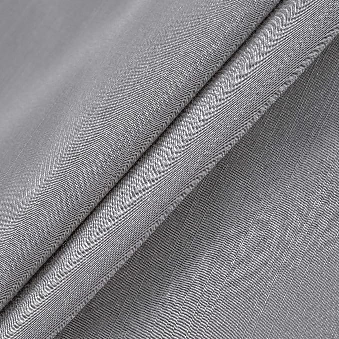 Wrap Around Queen Size Bed Skirt Split Corner 12" Drop-Elastic Dust Ruffle | Silver Grey Adjustable Pleated Bedskirt-Easy Fit Wrinkle Resistant Washable Bed Skirting-Master Guest Bedroom Rental Hotels
